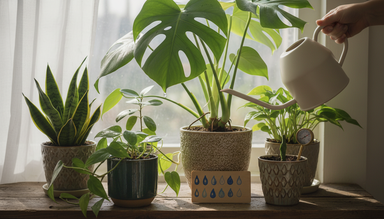 ¿Con qué frecuencia regar las plantas de interior: el horario de riego ideal?