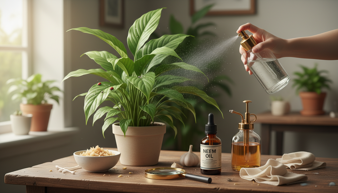 Illustration: Natürliche Methoden zur Bekämpfung von Schädlingen