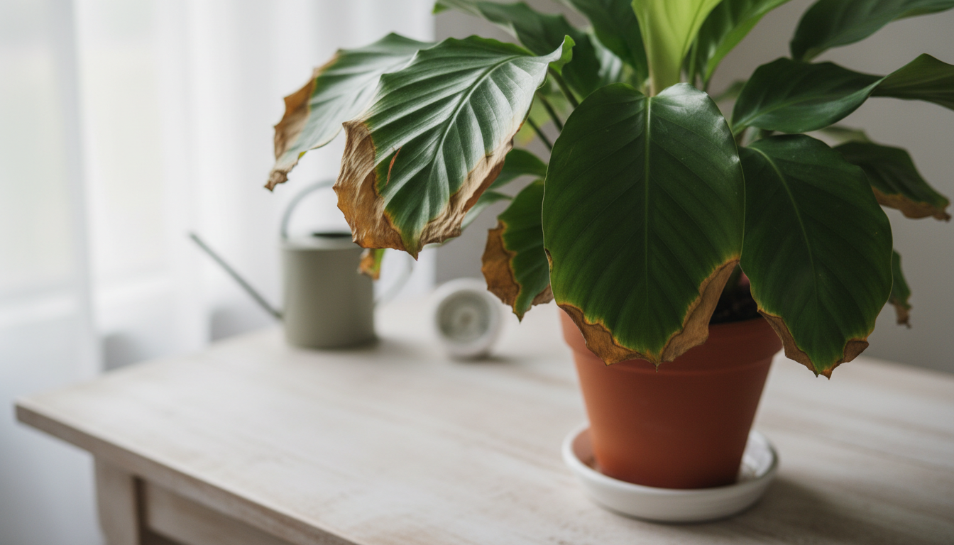 Illustration: Why Do Plants Get Brown Leaf Tips?